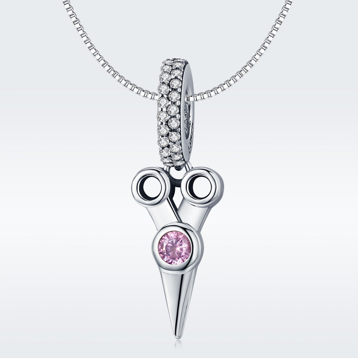 Sterling 925 silver charm the scissors pendant fits Pandora charm and European charm bracelet Xaxe.com