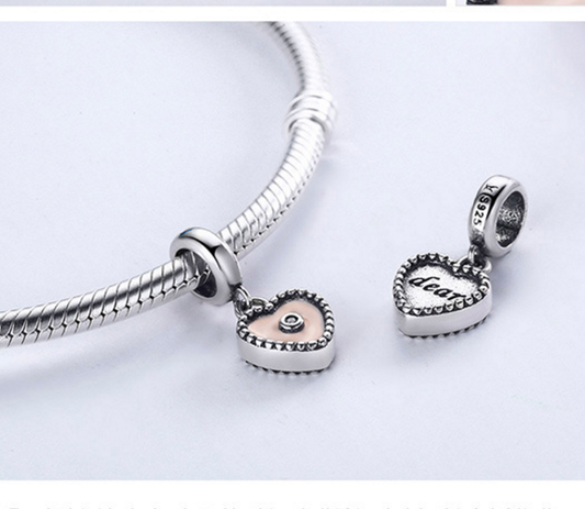 Sterling 925 silver charm the secret love bead pendant fits Pandora charm and European charm bracelet Xaxe.com