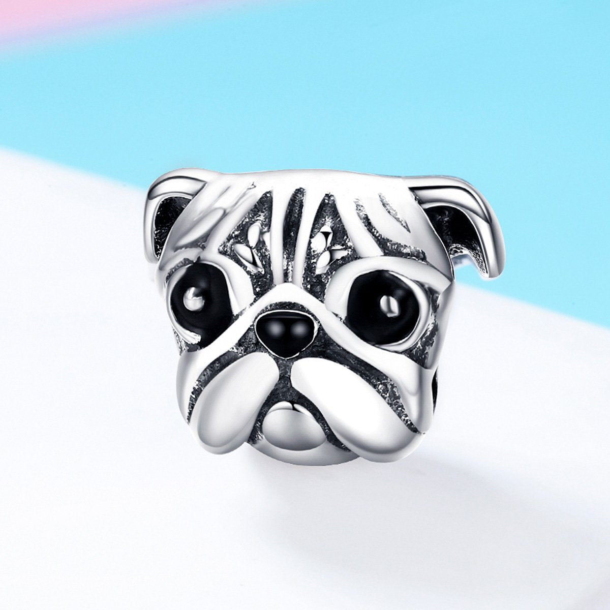 Sterling 925 silver charm the shar pei puppy pendant fits Pandora charm and European charm bracelet Xaxe.com