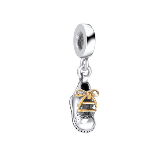 Sterling 925 silver charm the shoe bead pendant fits Pandora charm and European charm bracelet Xaxe.com