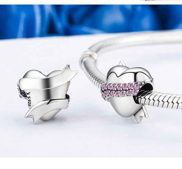Sterling 925 silver charm the soft love bead pendant fits Pandora charm and European charm bracelet Xaxe.com