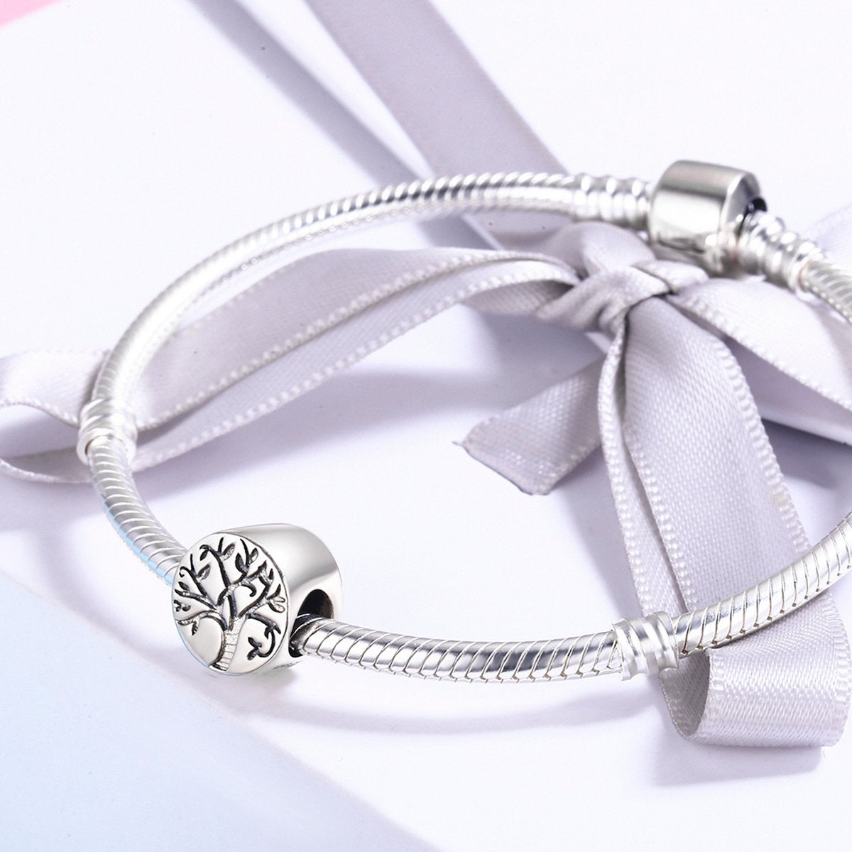 Sterling 925 silver charm the spring tree bead pendant fits Pandora charm and European charm bracelet Xaxe.com