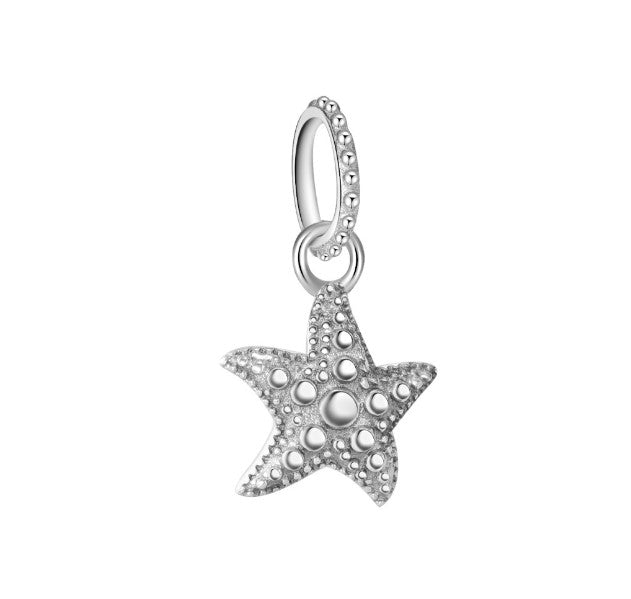 Sterling 925 silver charm the starfish pendant fits Pandora charm and European charm bracelet Xaxe.com