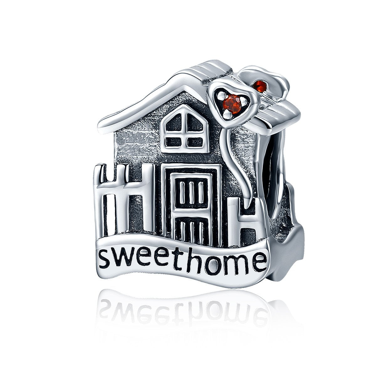 Sterling 925 silver charm the sweet house bead pendant fits Pandora charm and European charm bracelet Xaxe.com