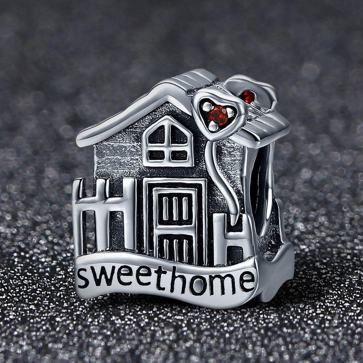 Sterling 925 silver charm the sweet house bead pendant fits Pandora charm and European charm bracelet Xaxe.com