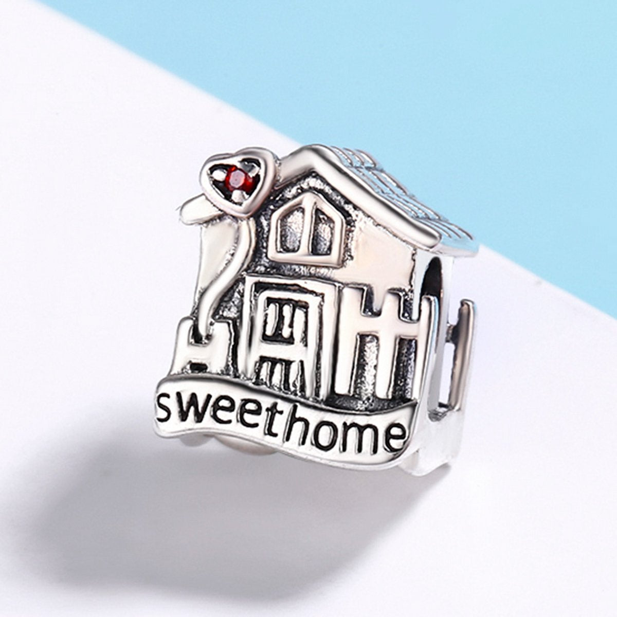 Sterling 925 silver charm the sweet house bead pendant fits Pandora charm and European charm bracelet Xaxe.com