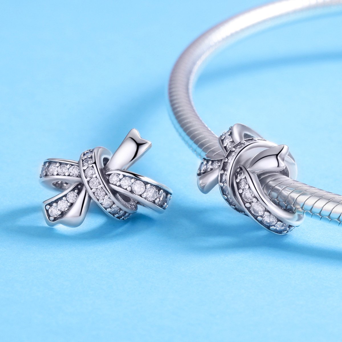 Sterling 925 silver charm the tie pendant fits Pandora charm and European charm bracelet Xaxe.com