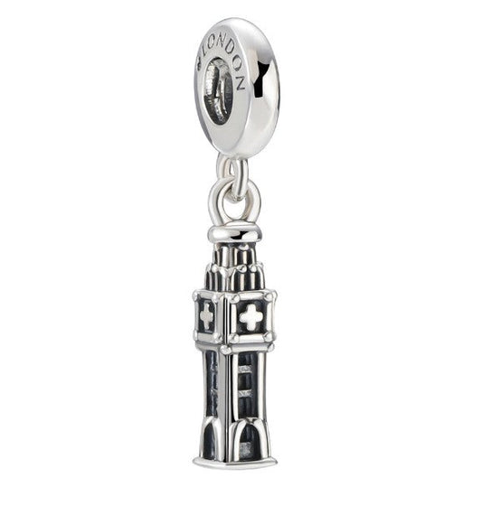 Sterling 925 silver charm the tower bead pendant fits Pandora charm and European charm bracelet Xaxe.com