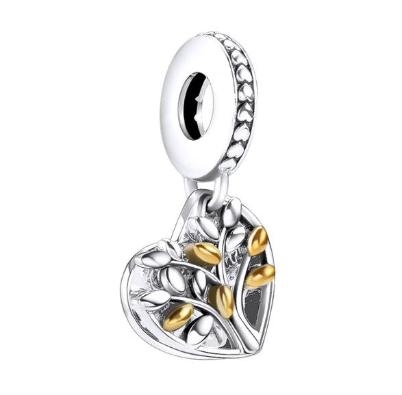 Sterling 925 silver charm the wheat bead fits Pandora charm and European charm bracelet Xaxe.com