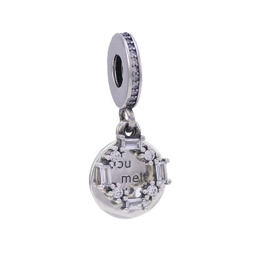 Sterling 925 silver charm the you and me bead pendant fits Pandora charm and European charm bracelet Xaxe.com