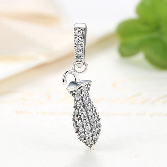 Sterling 925 silver charm umbrella bead pendant fits Pandora charm and European charm bracelet Xaxe.com