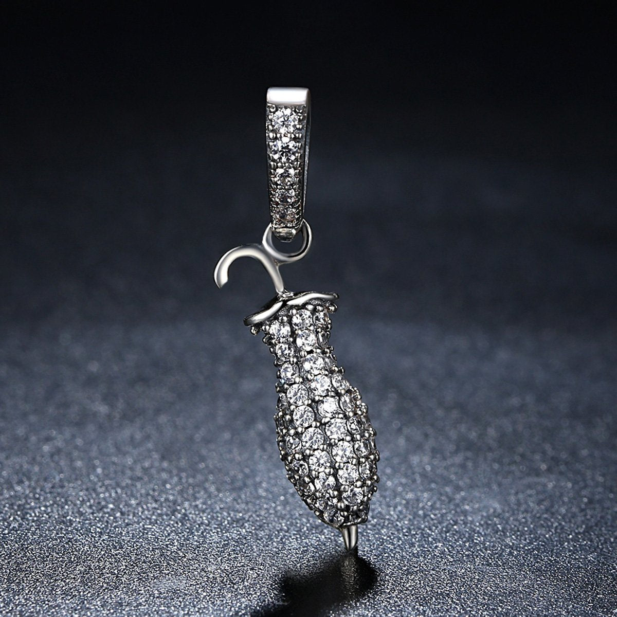 Sterling 925 silver charm umbrella bead pendant fits Pandora charm and European charm bracelet Xaxe.com