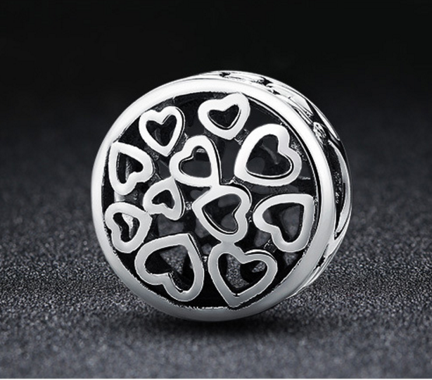 Sterling 925 silver love emotion bead pendant fits European charm bracelet Xaxe.com