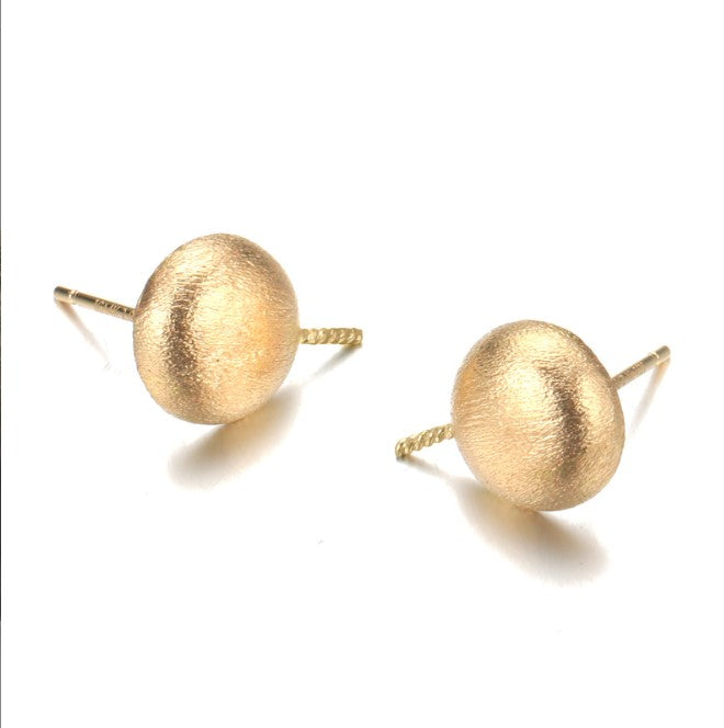 Vintage stylish 14k solid gold real gold earring findings, Yellow gold E002601 Xaxe.com